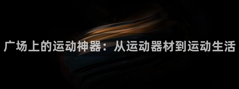 哈哈体育平台注册流程图：广场上的运动神器：从运动器材到运动生
